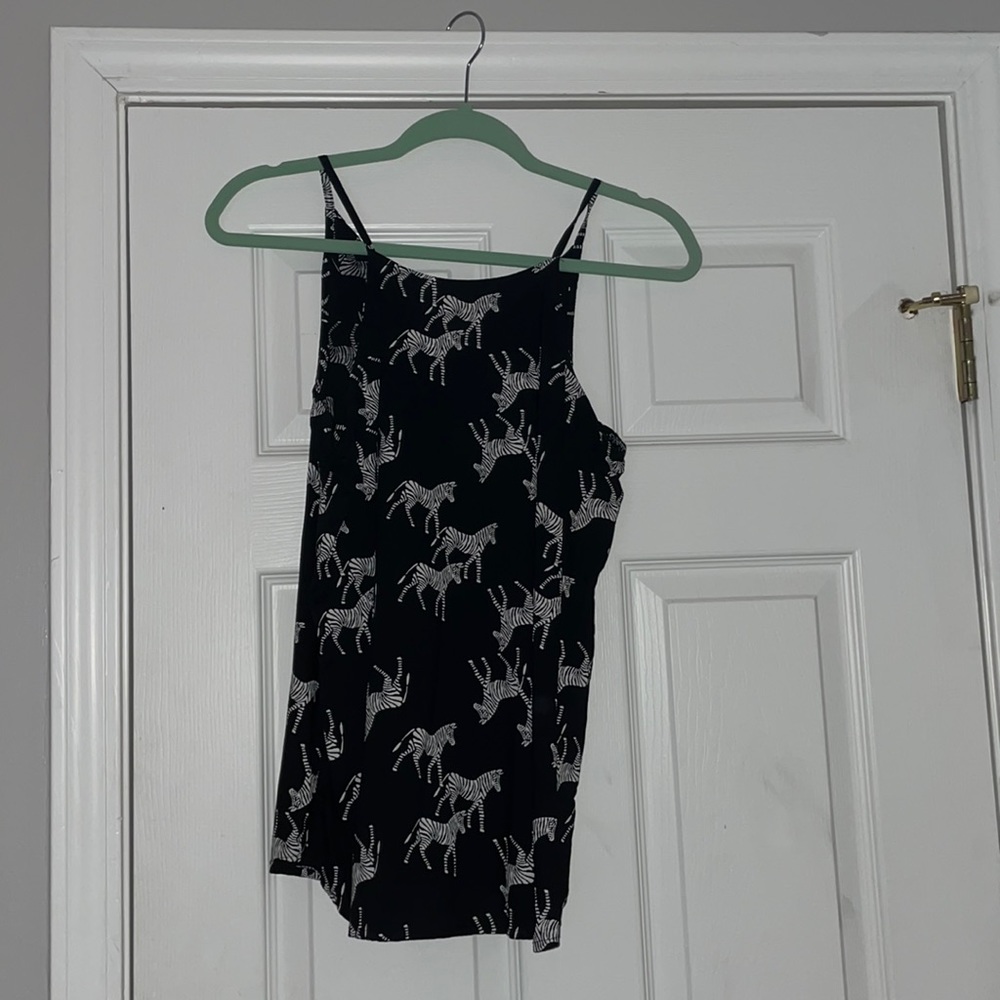 zebra print tank top